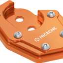 NICECNC Orange Aluminum Footstand Enlarger Kickstand Expander Compatible with 690 Enduro R/SMC-R 2019-2023, 790/890 Adventure Rally/R 2018-2023, 1290 Adventure R 2021-2023, CNC-machined, See Fit