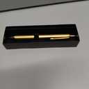 PENTEL EnerGel Alloy Retractable Gel Pen, Gold Barrel, Black Ink, Includes Gif Box (BL407XABX)