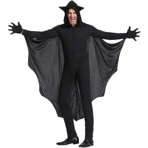 Honeystore Men's Scary Bat Halloween 1-Piece Jumpsuit Romper Cosplay Costume