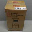 Drink Dispensers for Parties 1 Gallon, Beverage Dispenser with Stand, Glass Drink Dispenser With Stainless Steel Spigot + Marker & Chalkboard, Ideal for Lemonade, Juice, Tea, and Party Drinks