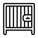 Dog Crate, Black, 22"x 35" in
