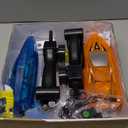 YEETFTC 2Pack LED Light RC Boat Remote Control Pool Water Toys for Kids Ages 8-12 Adults Lakes Bathtub Toy with Whole Body Waterproof,Low Battery Alarm,2.4Ghz,Control Range 50M,Rechargeable Battery (Multi-color)