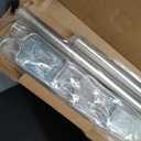Ivilon Drapery Window Curtain Rod - End Cap Style Design 1 Inch Pole. 72 to 144 Inch Color Satin Nickel