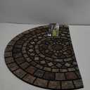 Mohawk Home Entryway Door Mat 2' x 3' All Weather Doormat Outdoor Non Slip Recycled Rubber, Mosaic Mythos Stone Slice
