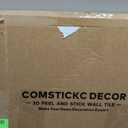 3D Gray Stone Wall Panel Peel and Stick,10 Pcs of 12"X12" Ultra-Light Thin PVC Fake Stone Adhesive Faux Brick Panels Backsplash Interior Wall Decor