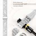 JR.DM Diamond Bands with Bling Case Women ONLY Compatible with Samsung Galaxy Watch 7/6 40mm 44mm, 20mm watch band with Protective Cover Bumper Silver Gold Luxury Metal Bracelet Replacement Strap