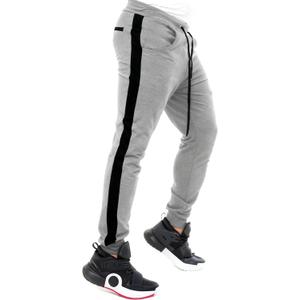 Men's Athletic Sweatpants Workout Tapered Joggers Running Gym Pants with Pockets, Size S (Grey)