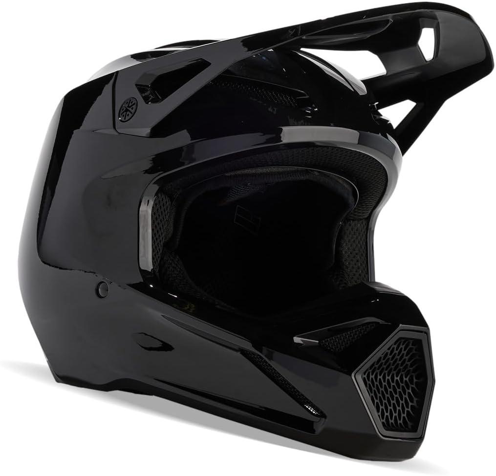 Fox Racing Unisex V1 Motocross Dirt Bike Helmet, Black, Medium