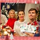 2 x 48 Pcs Christmas Tree Paper Food Trays for Xmas Party Decoration Red Christmas Food Boat Nacho Trays Disposable Snack Holder for Winter Holiday Xmas Party Supplies