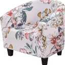 NILUOH Club Chair Slipcover Jacquard Tub Chair Cover Stretch Armchair Covers Sofa Cover Furniture Protector for Living Room (A52)