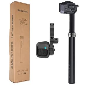 SEEKRUN S7 Wireless Dropper Post, 30.9/31.6mm, 120/150mm Travel
Wireless Remote Control, 0.03s Ultra-Fast Response, IP67 Waterproof & Dustproof Protection, 9000-Cycle Long Battery Life