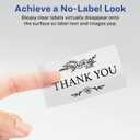 Avery Printable Blank Rectangle Labels, 2" x 3", Glossy Crystal Clear, 80 Customizable Labels (22822)