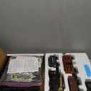 Train Set for Kids Remote Control Steam Locomotive Retro Train, with Railroad Carriages Long Tracks, BatteryPowered Model Train RC Toy Gift for Boys & Girls Ages 38