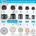 Enhon 10 In 1 Faucet Aerator Key for Sink Faucet Aerator Removal Tool, Screen Removal Tool (Cut Edge & Round), M16.5/M21.5/M22/M24/M28, Ideal Repairs Replacement for Bathroom