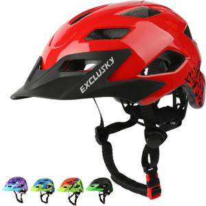Kids Helmet, Exclusky Kids Bike Helmet Adjustable Safety Lightweight Children Bicycle Helmet for Kids Skating Cycling Scooter Boys and Girls Bicycle Helmets XS