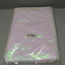 72 Inch Round White Iridescent Sequin Tablecloth, Metallic Glitter Sparkle Table Cover for Cake Table or Overlay, Holographic Sequin Table Cloths for Wedding Birthday Party Decorations