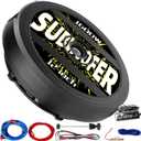12" Active Spare Tire Subwoofer - 1600W Power, Plug & Play Car Subwoofer with Remote Control | Specifically Designed for Spare Tire Well | Deep Bass Car Amplifier Audio System, Easy Installation