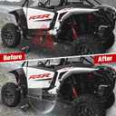 Combined Side Bumper Protector Guard for Polaris RZR XP 1000 2024+, Heavy Duty Nerf Bars Rock Sliders Side Steps for Polaris RZR XP 1000 Ultimate/Sport/Premium 2024+ Accessories, 2 Seat