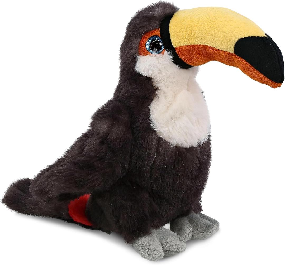 DolliBu Toucan Plush - Super Soft Toucan Stuffed Animal, Cute Tropical Rainforest Animals Figures Bird Plush Toy for Boys and Girls, Adorable Toucan Bird Toy for Kids, Teens, and Adults - 8 Inches