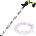 Portable Fuel Transfer Pump, Siphon Pump for Gasoline, Lift 5-10 M, Flow 40-80 L/min, Speed 5000 R/min, with 3m Hose, for Most Gasoline, Diesel, Kerosene