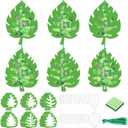 Hollowfly 24 Sets Palm Sunday Crafts Easter Palm Leaf Tissue Paper Craft Kits DIY Hanging Ornament Sunday School Gifts Holy Week Crafts Religious Christian Decorations Kit for Easter Party Activities