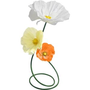 Large Decor Flowers Backdrop, Giant Flowers for Christmas Decoration, Wedding Flowers Decorations, Artificial Flower Art Wall Decorations for Birthday/Party/Baby Shower 3 Pack (Orange Yellow White)