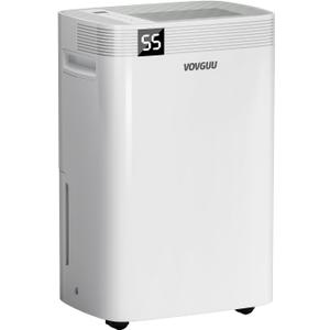 52 Pints Dehumidifier for Basement and Home with Drain Hose & Water Tank, 3 Smart Modes, Humidity Control, Auto Defrost, 24H Timer- 4500 Sq.Ft Energy Star Dehumidifier for Home and Office