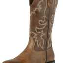 J's.o.l.e Square Toe Cowboy Cowgirl Boots for Women Mid Calf Ladies Fashion Embroidered Western Boots (10)