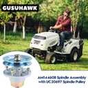 AM144608 Spindle Assembly Kit with UC20697 Pulley for John Deere X330 X350 X380 X390 X570 X580 X590 Z325E Z330M Z330R Z355E Z355R Z375R Z515E Z525E Z530M Z535M Z540M 48" 54" Mower Decks
