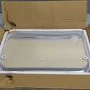 WELLAND Arlington Floating Shelves Set of 2 | Folding Display Wall Shelves | Walnut Grain Wooden Board & Metal Frame | 12" W x 5" D x 7" H | White (Upgraded)