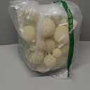 Sea Team 32-Pack Flocked Velvet Christmas Tree Ball Ornaments Set, Decorative Hanging Baubles, Shatterproof Plastic Decorations for Xmas Tree, Wreath, Garland, Multi-Sized, Cream