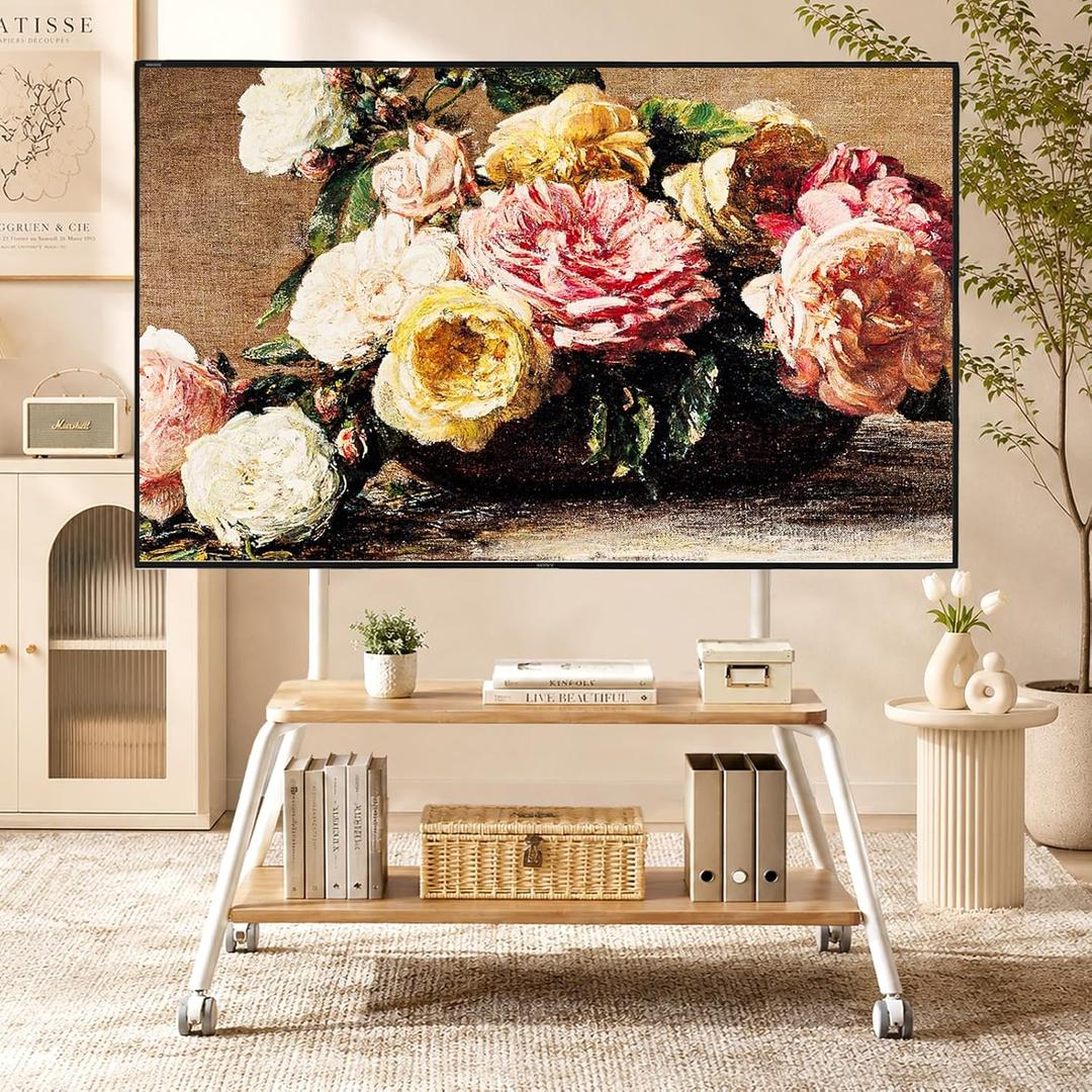 Mobile TV Stand on Wheels for 32-90 Inch TVs