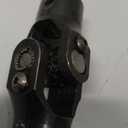 3/4" Round x 3/4" Round Single Steering Shaft Universal U Joint 3/4" Round to 3/4" Round Black Steering Shaft Universal Coupling 35 Working Angle 3-3/4" Total Length