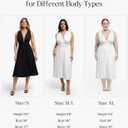 Popilush Bridesmaids Dresses - Mother of Bride Infinity Shapewear Formal Wedding Guest Midi Dress for Women (XL)