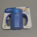 Dr. Brown's Milestones Cheers 360 Spoutless Transition Cup with Handles, Travel Friendly and Leak Free Sippy for Babies and Toddlers, Blue, BPA-Free, 7 oz/200 mL, 6m+