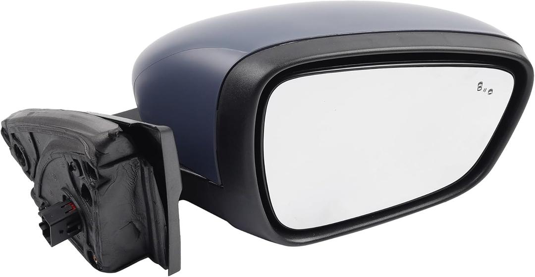 Dasbecan Passenger Side Mirror Compatible with Ford Escape 2020 2021 2022 2023 Power Glass Heated with Blind Spot Dectection Right Door Mirror Assembly Primed 7Pins Replaces LJ6Z-17682-AFT (Passenger Side, Primed)