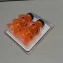 Reusable Soda Can Lids - 6-Pack Spill-Proof, Snap-On Covers for Freshness and Protection, Orange Can Toppers Set of 6