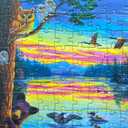300 Piece Puzzles for Adults Large Piece - Jigsaw Puzzles for Kids Seniors - Lakeside Evening Licensed by Bridget Voth