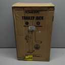 5,000 LBS Pipe-Mount Trailer Jack, 10" Lift, Swivel Tongue Jack with Lock Pin, Weld On Jack for RV, Boat, and Utility Trailers