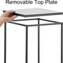 Black Plant Stand Indoor: 15.4"+23.6"+31.5 Tall Pedestal Stand for Wedding Centerpieces Party Event Center Pieces Decoration for Table Home Decor 1 Set