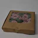 Ling's moment Artificial Flowers 1.5" and 2" Dusty Rose 25pcs Realistic Rose Buds and Petite Roses w/Stem for DIY Wedding Bouquets Centerpieces Boutonniere Corsages Flower Decorations