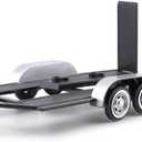 Motormax 76001 Trailer Car Carrier 1:24 Scale diecast Model, Black