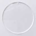 MEYA Set of 15pcs High Clear Blank Acrylic Discs,Acrylic Round Sheet with Hole 1/8" for Keychains, Jewelry DIY Crafts (4.0")