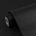 Black Contact Paper Solid Black Peel and Stick Wallpaper 17.3"x200" Matte Self Adhesive Waterproof Vinyl Roll for Bathroom Kitchen Backsplash Cabinets Shelf Liners Drawers
