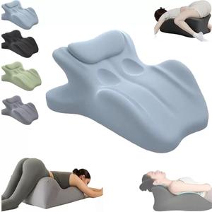 27 Degree Couples Pillow for Couples Sweet Spot Intimacy Pillows, Maintains Perfect 29 Angle Every Time, Firm Foam that Won?t Shift, Waterproof & Washable Cover (Blue)