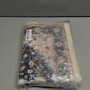 Hallway Washable Runner Rug 2'x3' Vintage Soft Farmhouse Entryway Kitchen Runner TPR Non-Slip Low-Pile Boho Floor Carpet Runners for Bedroom Bathroom Laundry Room, Teal