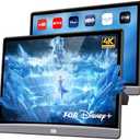 13.3" Car TV Headrest Monitor for Back Seat, 4K Android Tablet Portable Rear Entertainment System, Support Phone Wireless Mirror Link Touch Screen, with WiFi/HDMI/USB/Video Player, 4G+64G