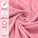 Newwiee 72 Pack Microfiber Bleach Proof Towels Bulk for Salon 18 x 30 Inch Dry Lint Free Hair Drying Hand Towels for Hair, Gym, Bath, Spa, Shaving, Barber(Pink)