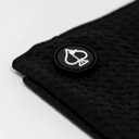 Pins & Aces Magnetic Premium Tour Towel - Lightweight and Absorbant Microfiber - Rubberized Magnet for Golf Carts or Golf Clubs - Won't Damage Clubs. 39" L x 15" W Golfing Gear (Black)