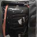 Saienno S01 Leather Car Seat Covers 5 Seats Front & Rear Seat Protector Full Set Universal FitAirbag Compatible (Black&Pink)